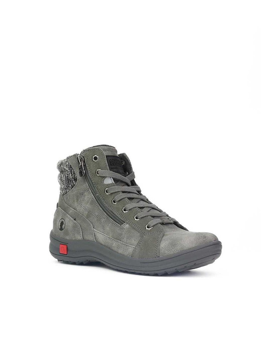 Mujer Coronel Tapiocca Botines Con Cordones Mujer | T323-9 Gris