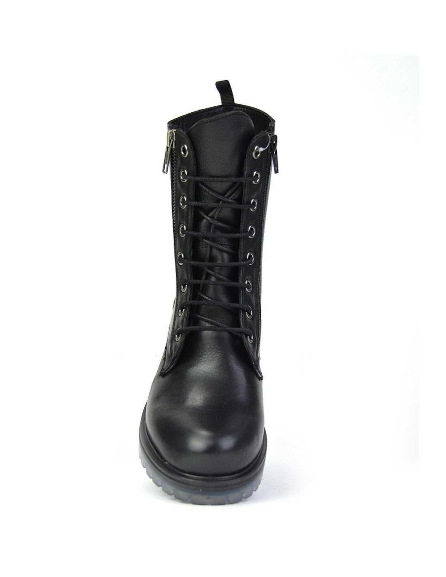 Mujer Coronel Tapiocca Botas Planas Mujer|Botas Cuna Mujer | C1301-11 Negro