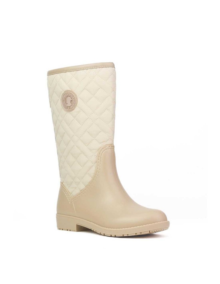 Mujer Coronel Tapiocca Botas Cuna Mujer|Botas De Agua Mujer|Botas Altas Mujer | T333-7 Beige