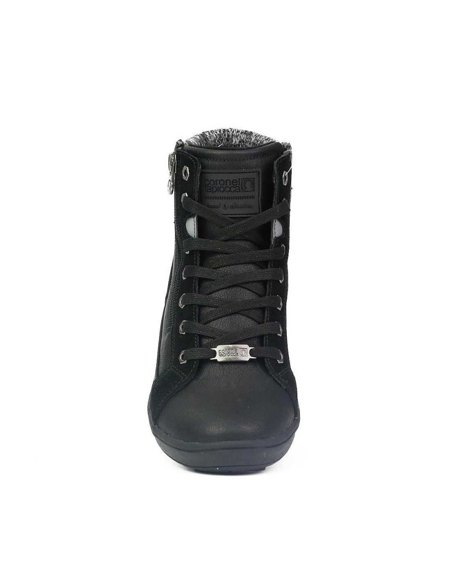 Mujer Coronel Tapiocca Botines Con Cordones Mujer | T323-1 Negro