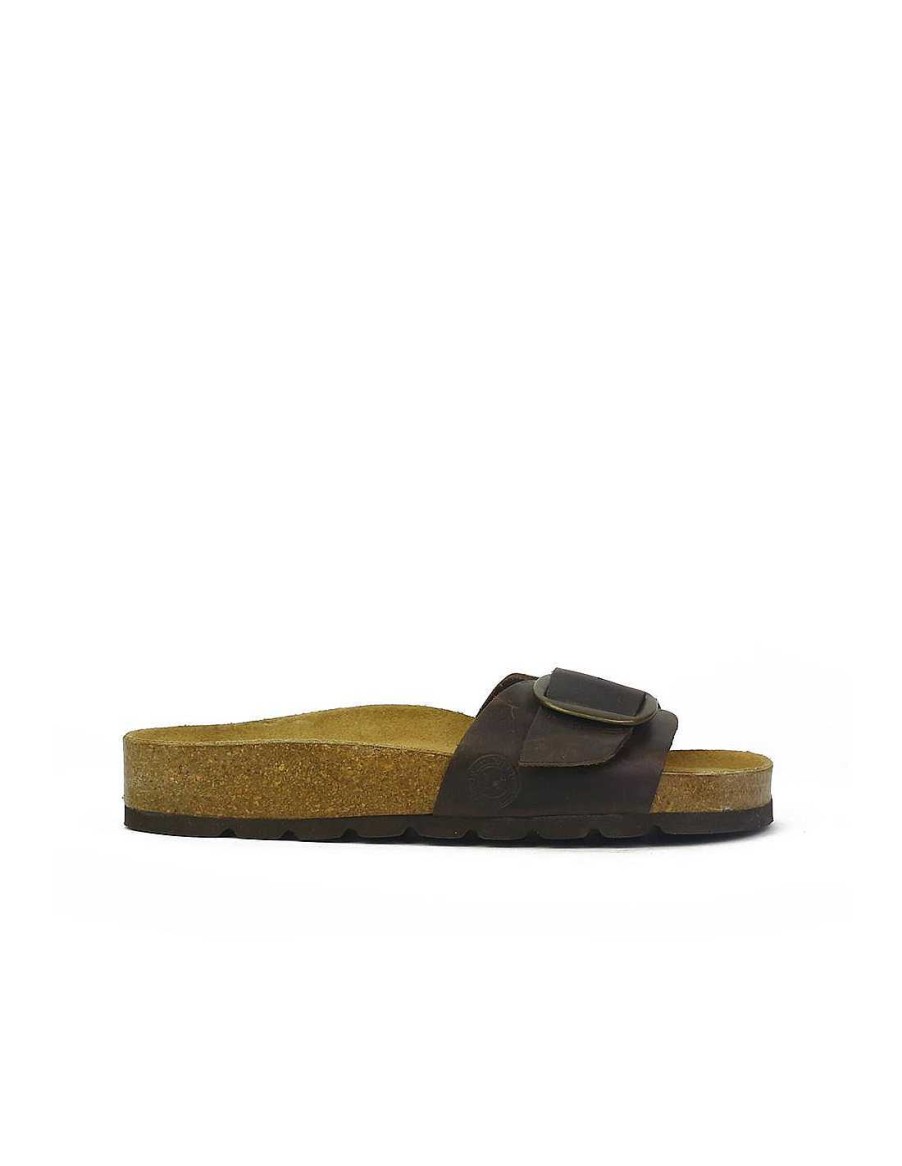 Mujer Coronel Tapiocca Sandalias Planas Mujer | Ct319-8 Marron Oscuro